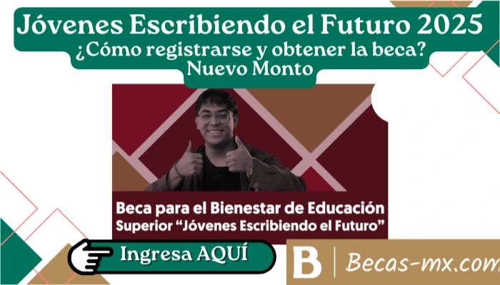 Jóvenes escribiendo el Futuro 2025 ¿Cómo registrarse y obtener la beca? Nuevo Monto