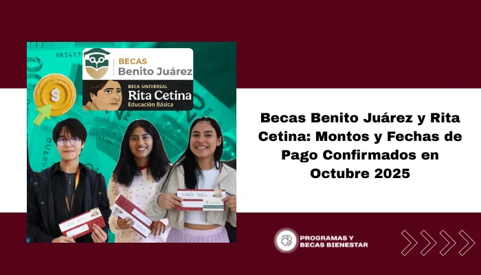 Becas Benito Juárez y Rita Cetina: Montos y Fechas de Pago Confirmados en Octubre 2025