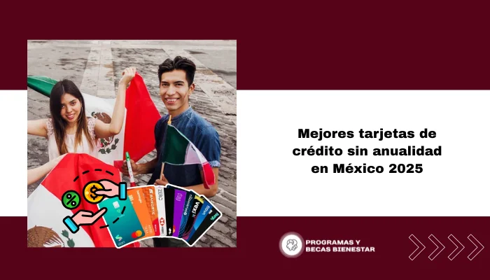 Mejores tarjetas de crédito sin anualidad en México 2025