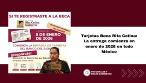 Tarjetas Beca Rita Cetina: La entrega comienza en enero de 2026 en todo México