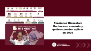 Pensiones Bienestar: Montos con aumento y quiénes pueden aplicar en 2026