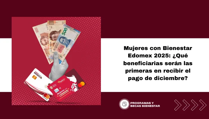 Mujeres con Bienestar Edomex 2025: ¿Qué beneficiarias serán las primeras en recibir el pago de diciembre?