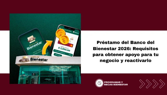 Préstamo del Banco del Bienestar 2026: Requisitos para obtener apoyo para tu negocio y reactivarlo