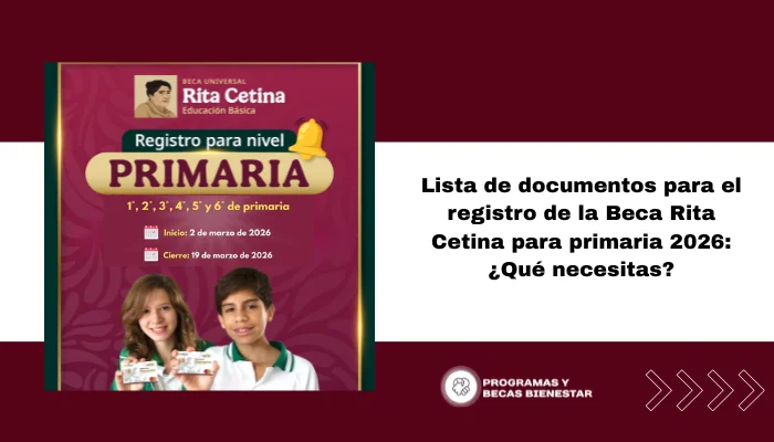 Lista de documentos para el registro de la Beca Rita Cetina para primaria 2026: ¿Qué necesitas?