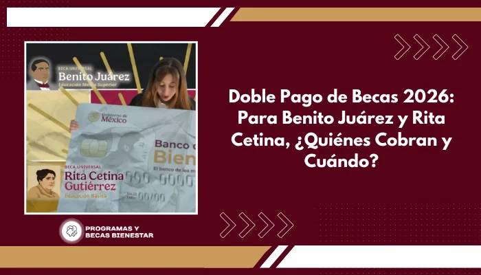 Doble Pago de Becas 2026: Para Benito Juárez y Rita Cetina, ¿Quiénes Cobran y Cuándo?