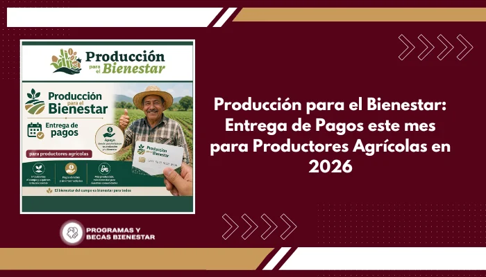 Producción para el Bienestar: Entrega de Pagos este mes para Productores Agrícolas en 2026