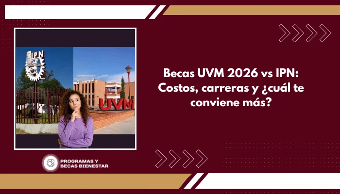 Becas UVM 2026 vs IPN: Costos, carreras y ¿cuál te conviene más?