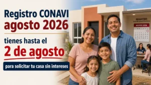 Registro CONAVI agosto 2026: tienes hasta el 2 de agosto para solicitar tu casa
