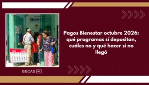 Pagos Bienestar octubre 2026: qué programas sí depositan, cuáles no y qué hacer si no llegó
